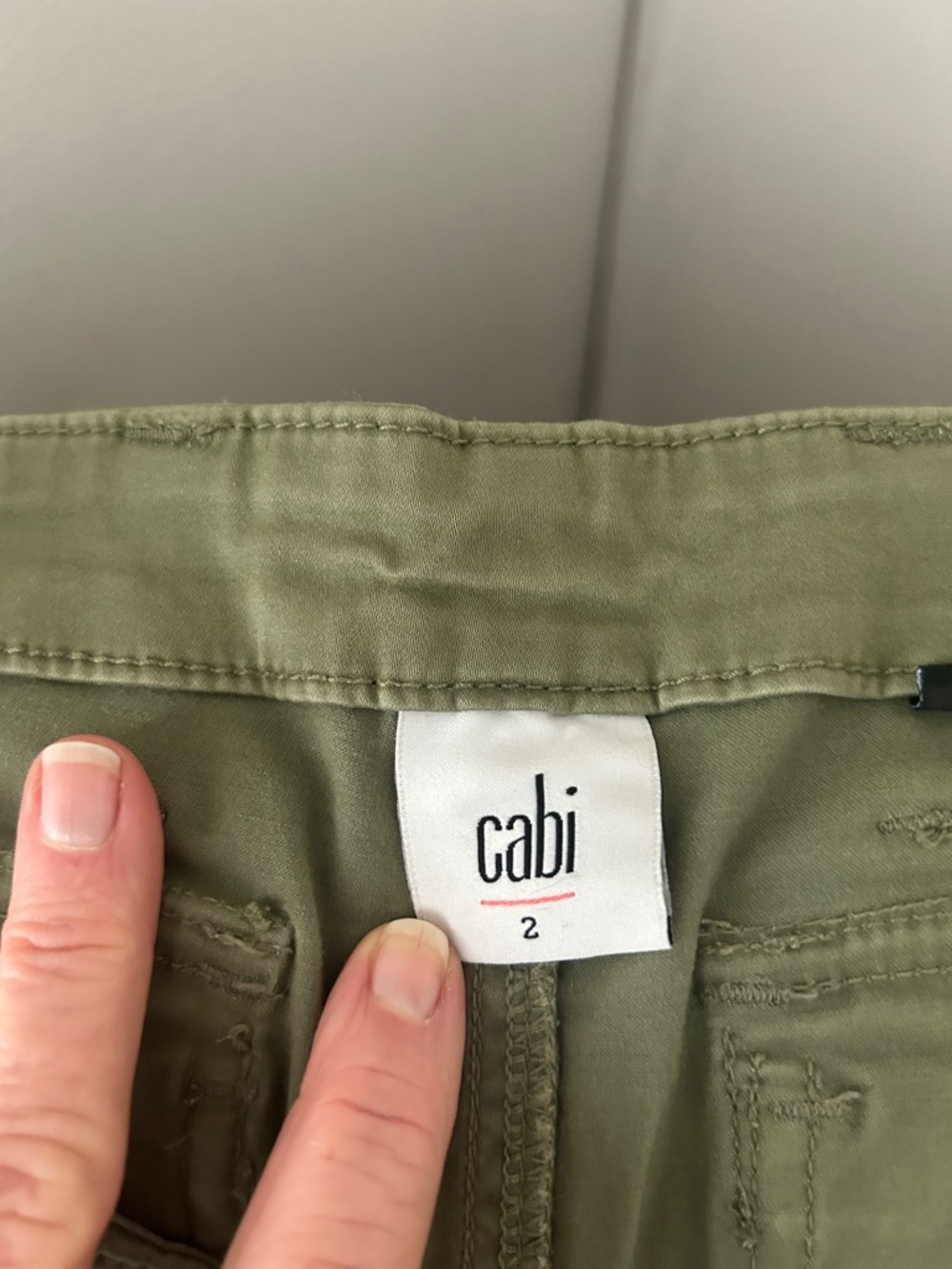 Cabi Olive Green Jogger Pants - Picture 3 of 4